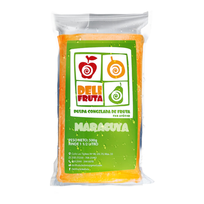 Pulpa De Fruta Congelada Delifruta Maracuyá X 500G
