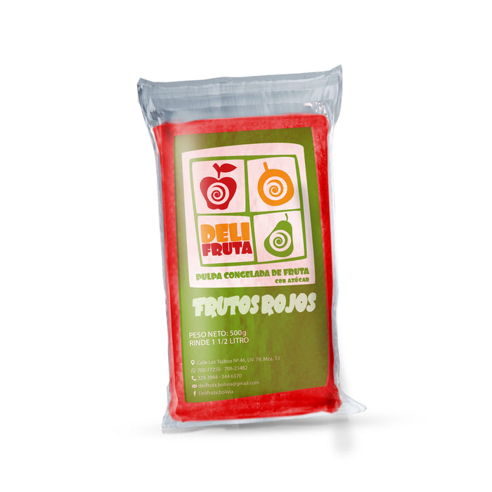 Pulpa De Fruta Congelada Delifruta Frutos Rojos X 500G