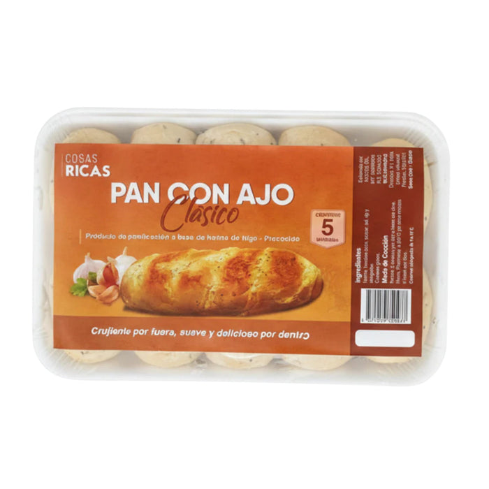 Cosas Ricas Pan Con Ajo Clásico X 5 Unidades