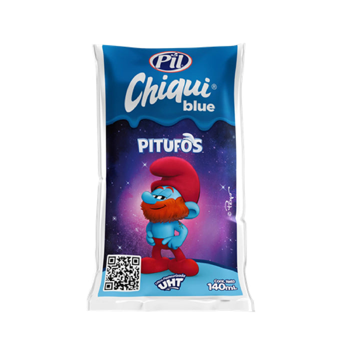 Leche Saborizada Pil Chiqui Blue Pitufos X 140Ml