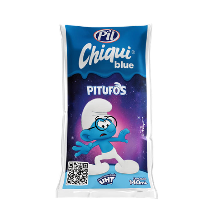 Leche Saborizada Pil Chiqui Blue Pitufos X 140Ml