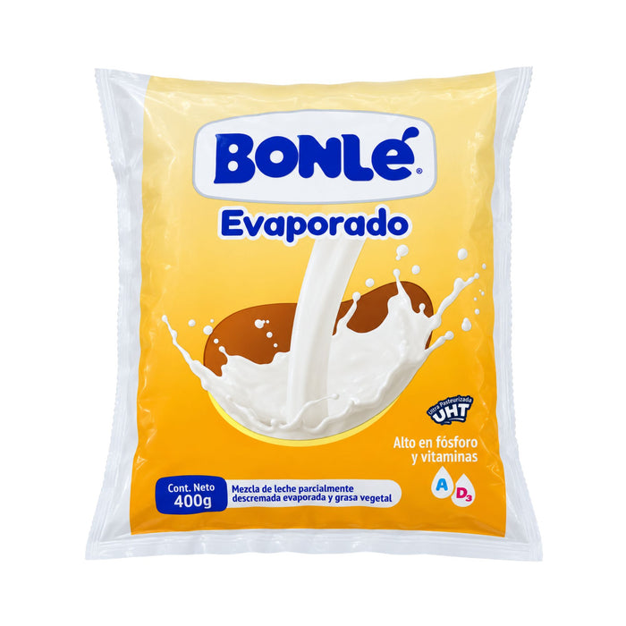 Leche Evaporada Uht Bonlé Bolsa X 400 G