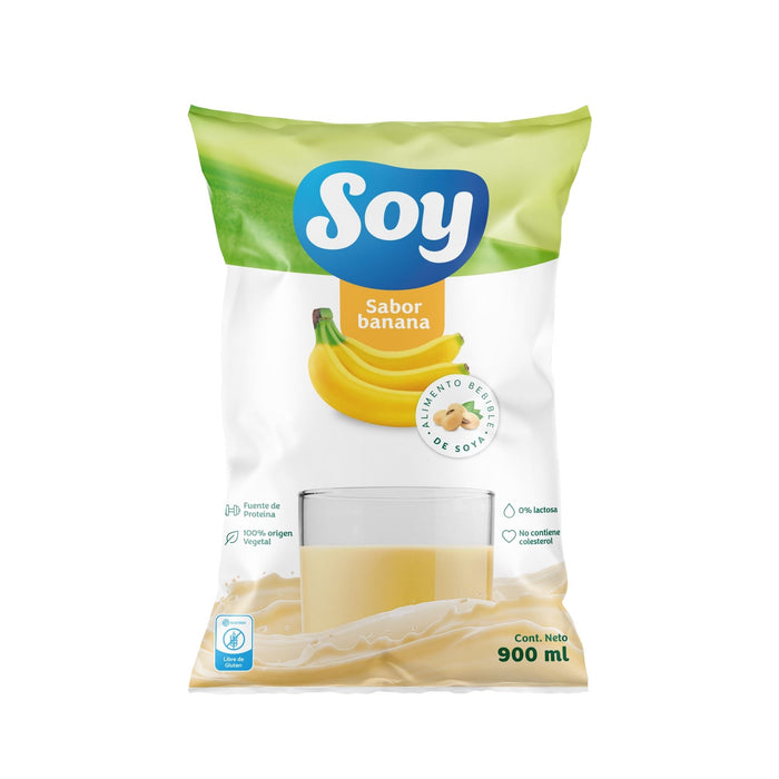 Leche De Soya Soy Banana Bolsa X 900Ml