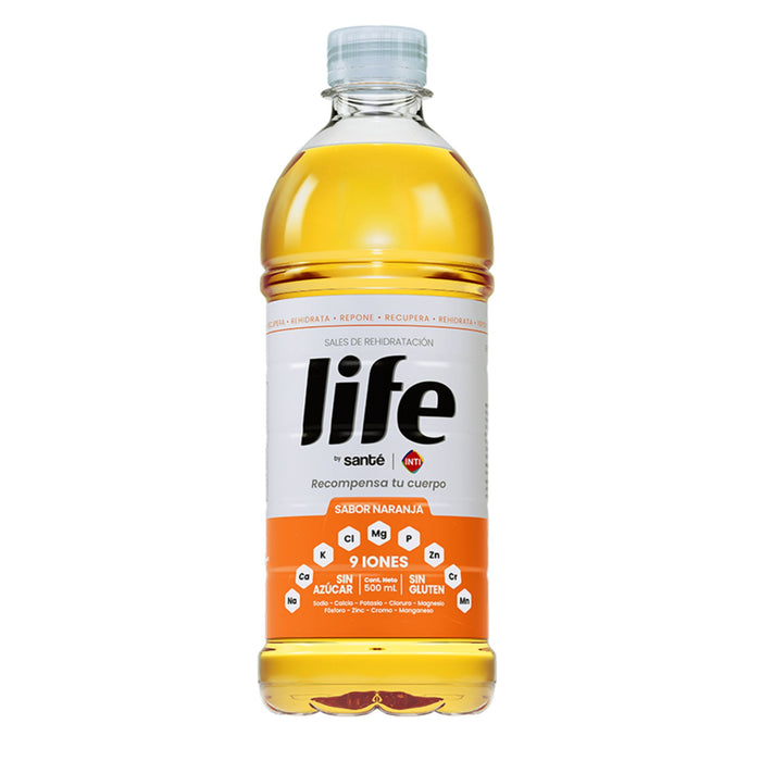 Bebida Rehidratante Life Sabor Naranja X 500Ml