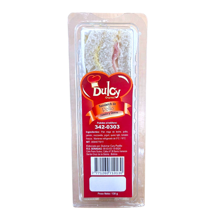 Sándwich De Pollo Dulcy Gourmet Jamón Y Queso