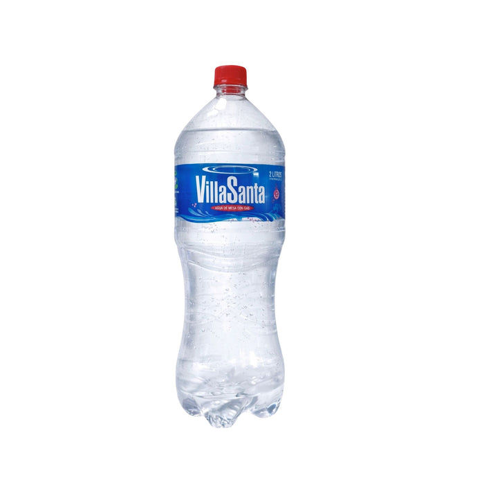 Agua De Mesa Villa Santa Con Gas X 2L