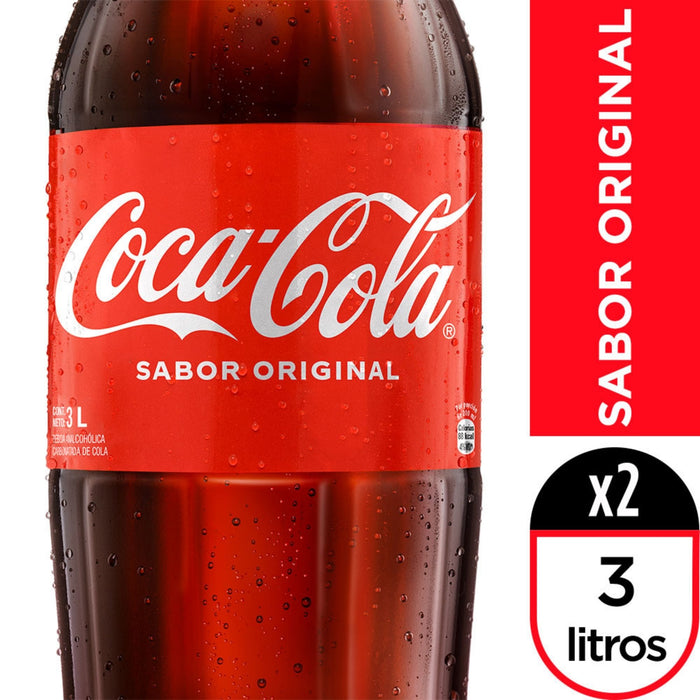 Coca-Cola Sabor Original Pack 2 Unidades X 3L
