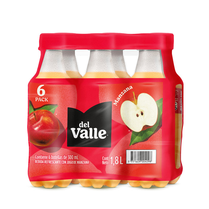 Jugo Del Valle Fresh Pack Manzana 300Ml X 6 Unidades
