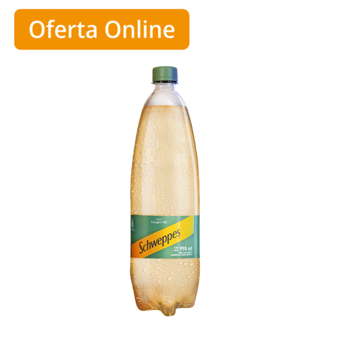 Gaseosa Schweppes Ginger Ale X 990Ml