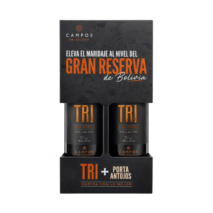 Pack Campos De Solana Vino Tri+Porta Antojos X 2 Unidades