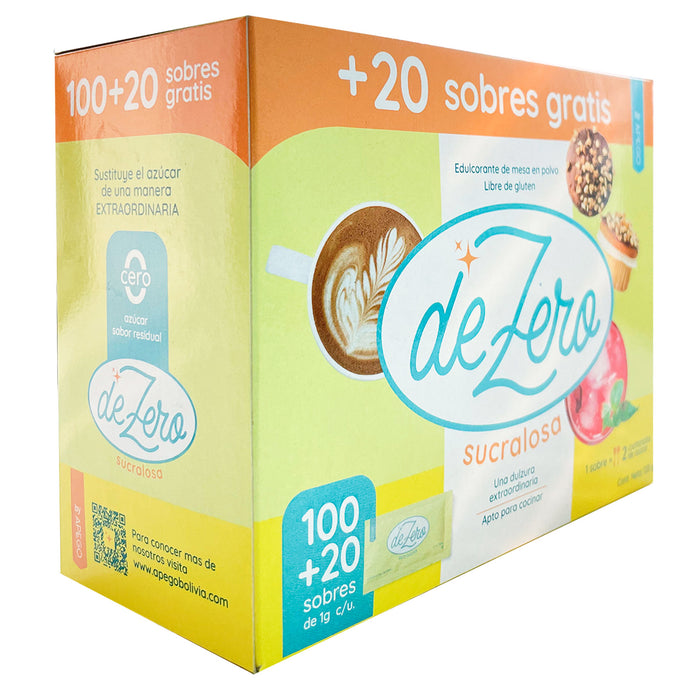 De Zero Sucralosa Polvo Caja X 120 Sobres