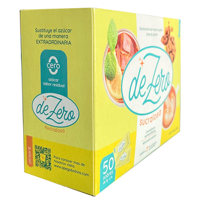 De Zero Sucralosa Polvo Caja X 50 Sobres