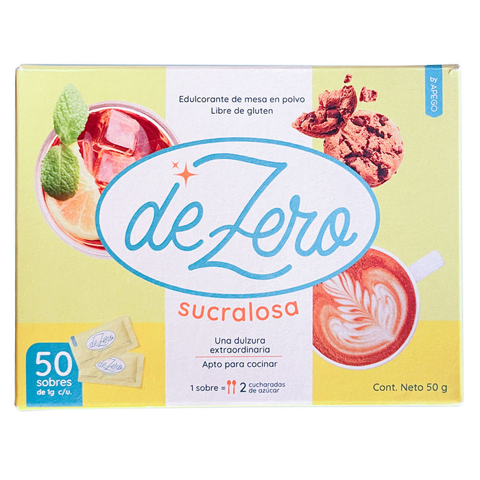 De Zero Sucralosa Polvo Caja X 50 Sobres