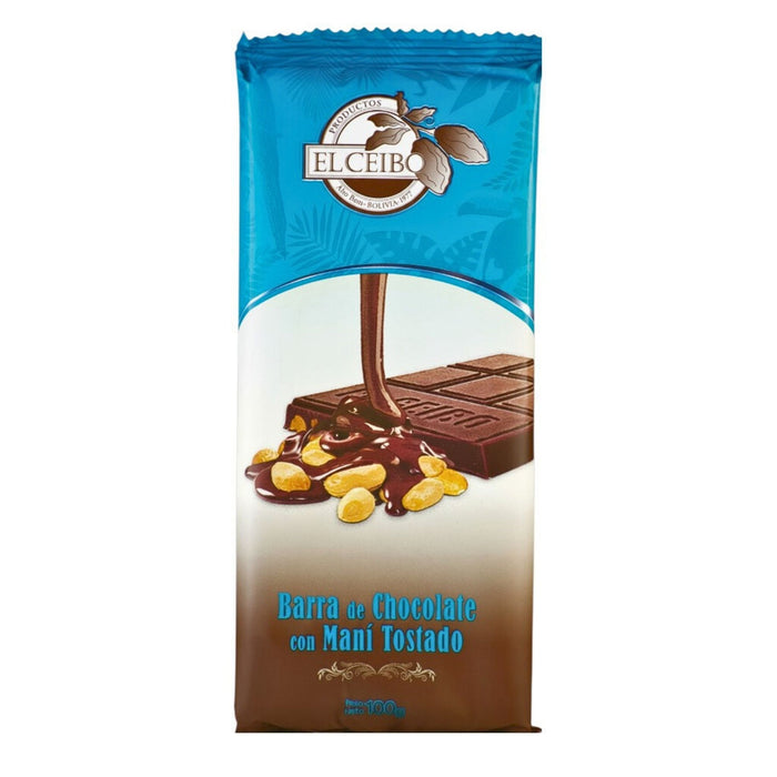 Chocolate El Ceibo En Barra Con Maní X 100G