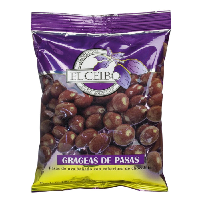 Chocolate El Ceibo Grageas De Pasas De Uva X 100G