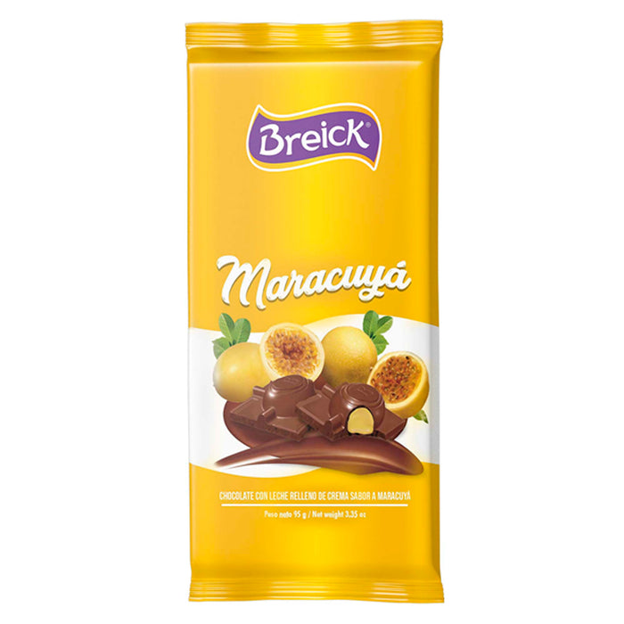 Breick Chocolate Con Relleno De Crema Sabor A Maracuyá X 95G