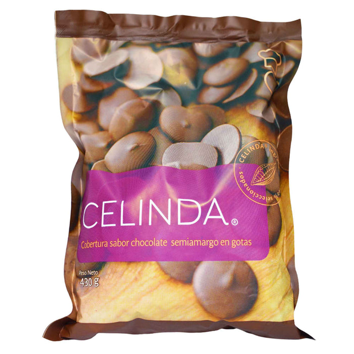 Celinda Cobertura Chocolate Semi Amargo En Gotas X 430G