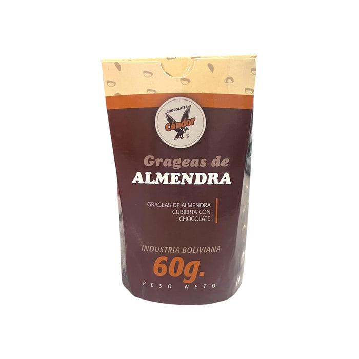 Grageas De Almendra Cubiertas Con Chocolate Condor X 60G