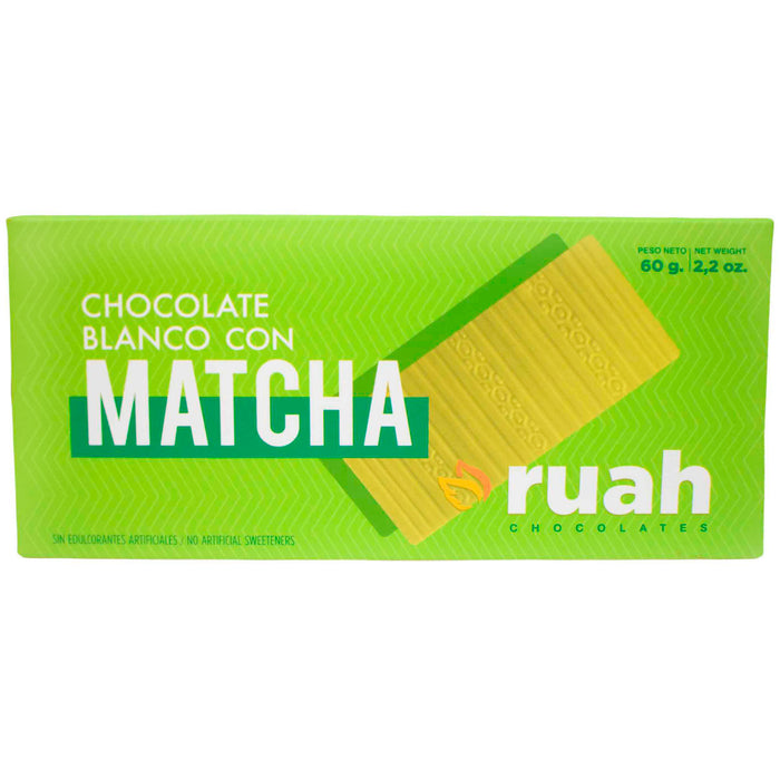 Ruah Chocolate Barra Blanco Con Matcha X 60G