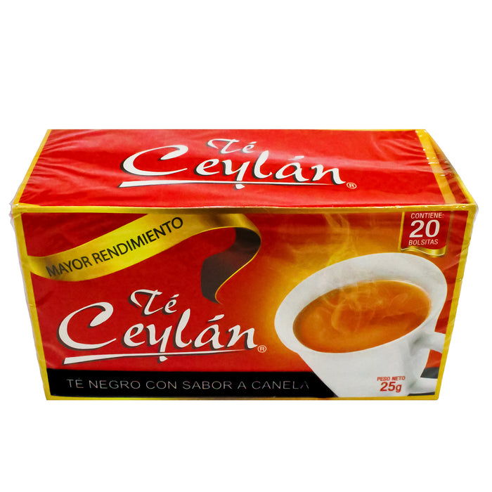 Té Ceylan Negro Sabor Canela X 20 Unidades