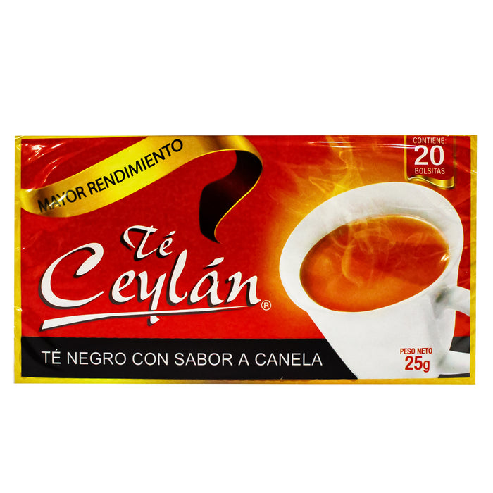 Té Ceylan Negro Sabor Canela X 20 Unidades
