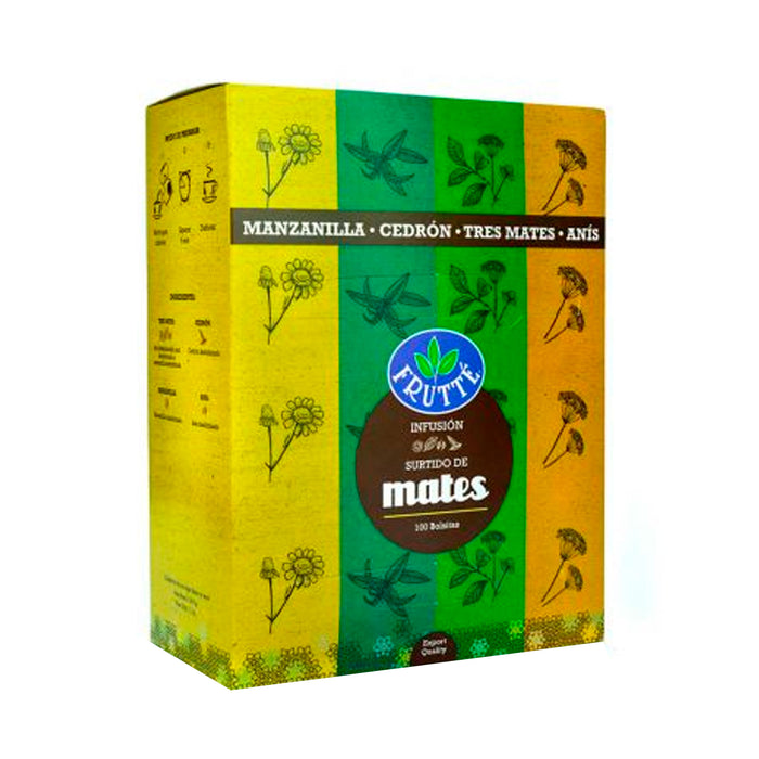 Té Frutté Surtido De Mates X 100 Sobres