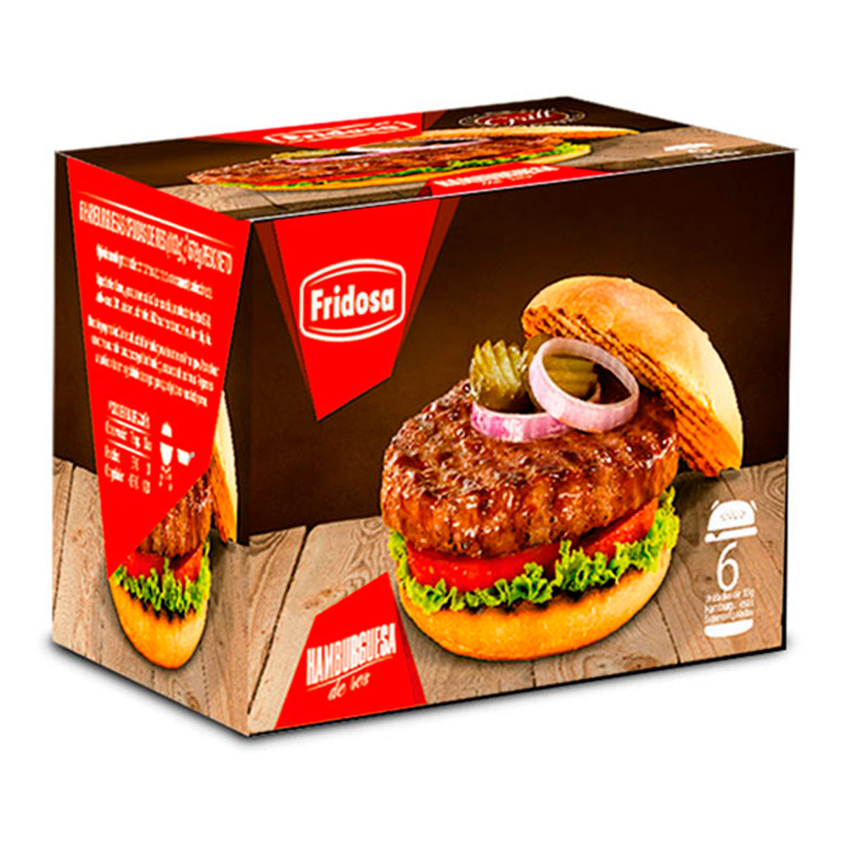 Hamburguesa Fridosa Fridogrill 6 Unidades 113G — Amarket