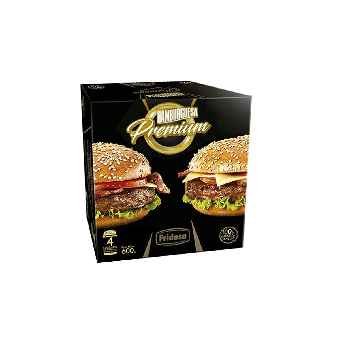 Hamburguesa De Res Fridosa Premium 4 Unidades — Amarket