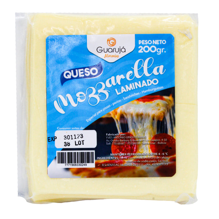 Guaruja Queso Mozarella Laminado X 200G