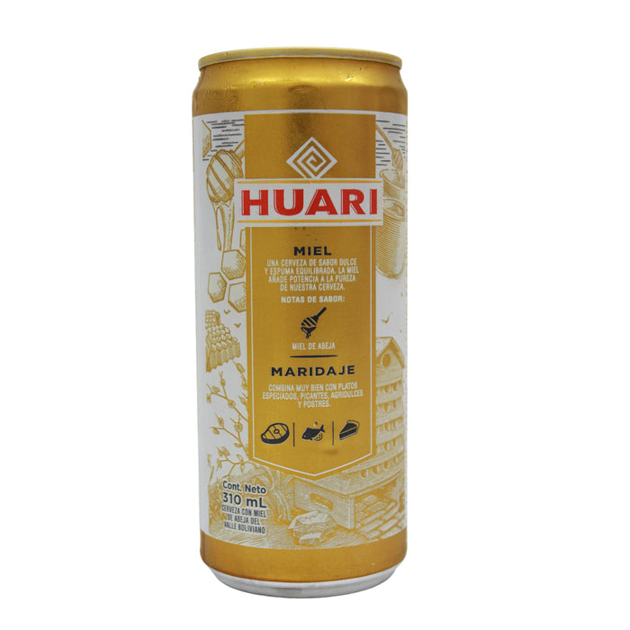 Huari Cerveza Miel Lata X 310Ml