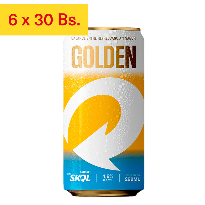 Golden Skol Cerveza Lata X 269Ml