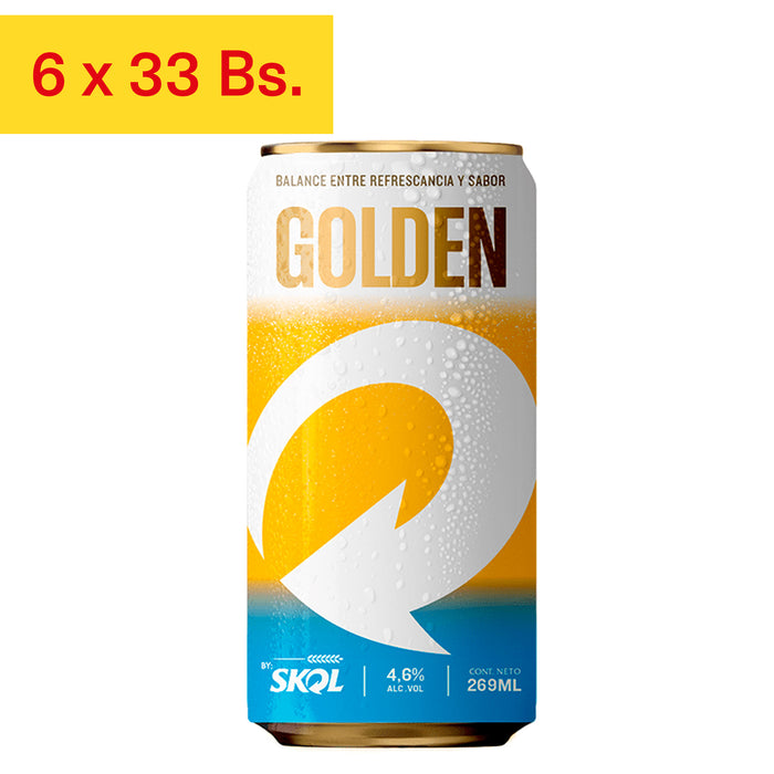 Golden Skol Cerveza Lata X 269Ml