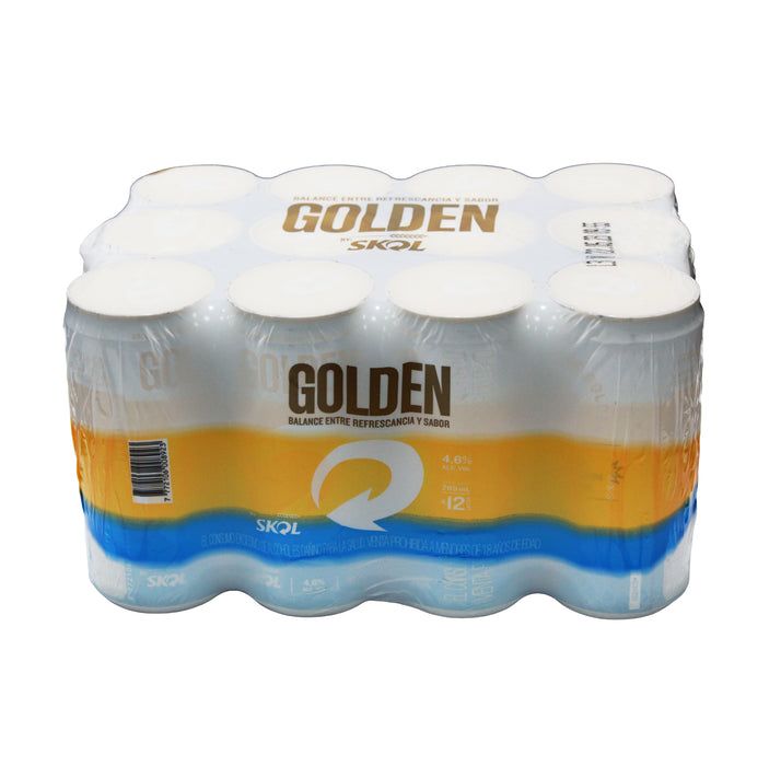 Pack Golden Skol Cerveza 269Ml Lata X 6 Unidades