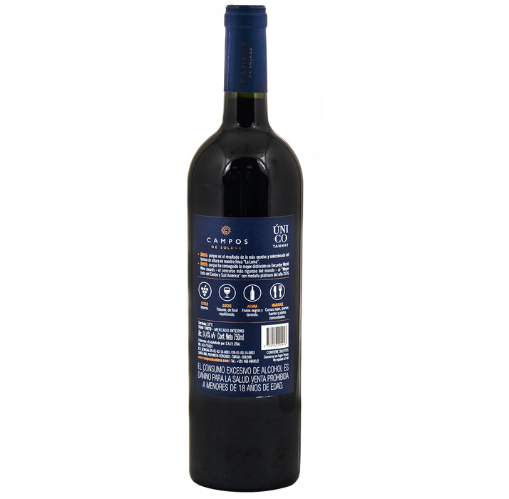 Vino Tinto Tannat Único X 750Ml