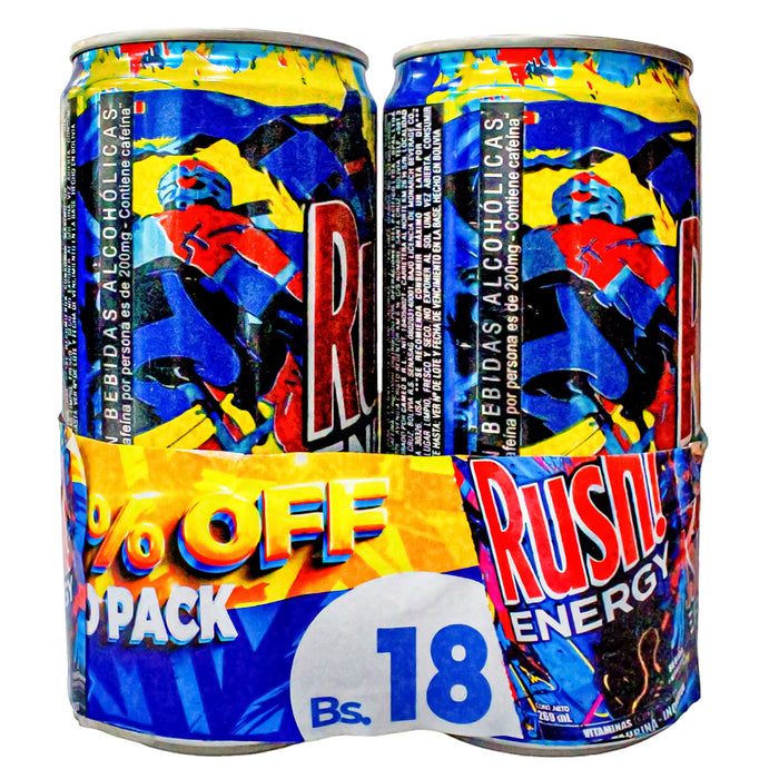 Two Pack Rush Energy 269Ml X 2 Unidades