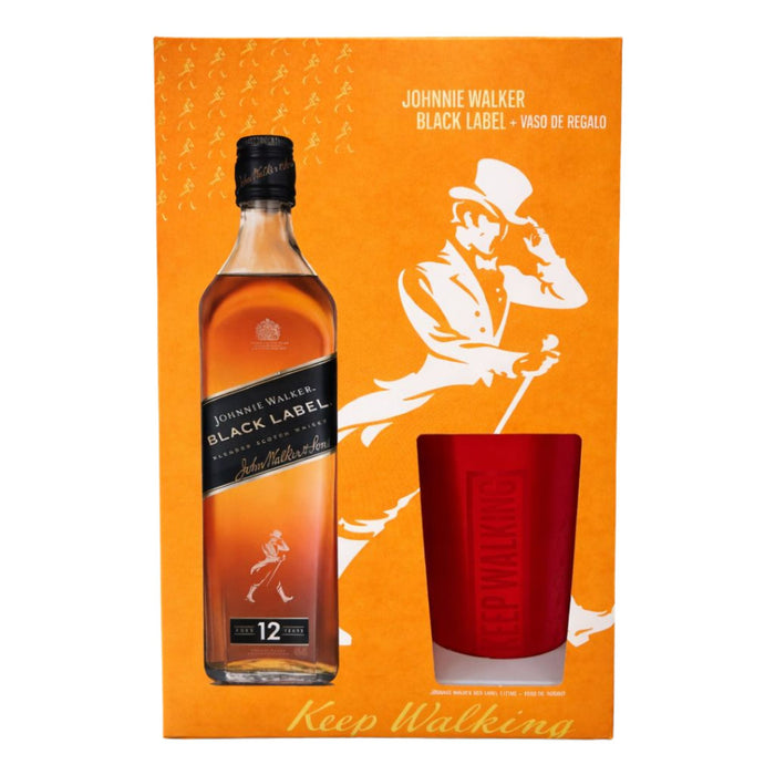 Pack Johnnie Walker Etiqueta Negra 1L + Vaso