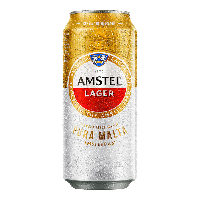 Amstel Lager Cerveza Lata X 473Ml