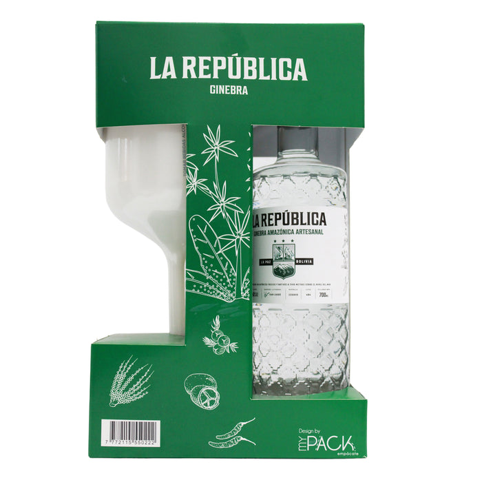 Pack Ginebra La Republica Amazonica 700Ml+Copa