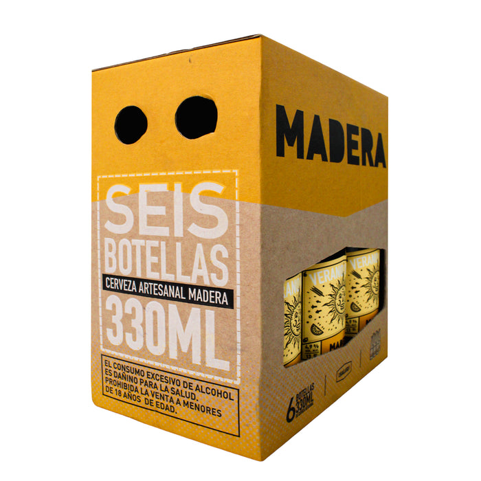 Six Pack Cervezas Madera Verano Weisen X 330Ml