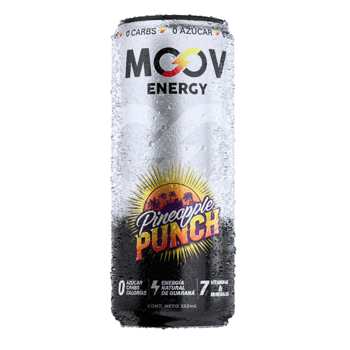 Bebida Energizante Moov Energy Sabor Piña Y Mango X 355Ml