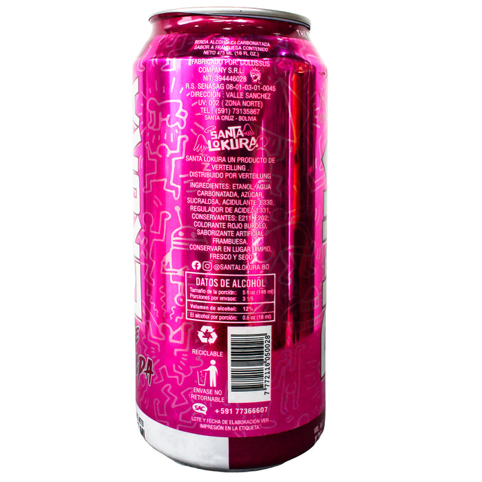 Santa Lokura Pink Sabor Frambuesa X 473Ml