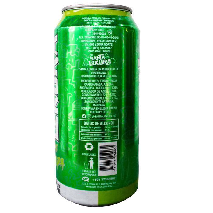 Santa Lokura Green Sabor Manzana X 473Ml