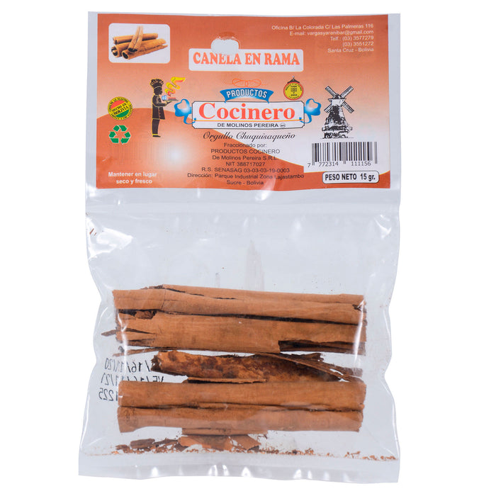 Cocinero Canela En Rama Bolsita X 15G