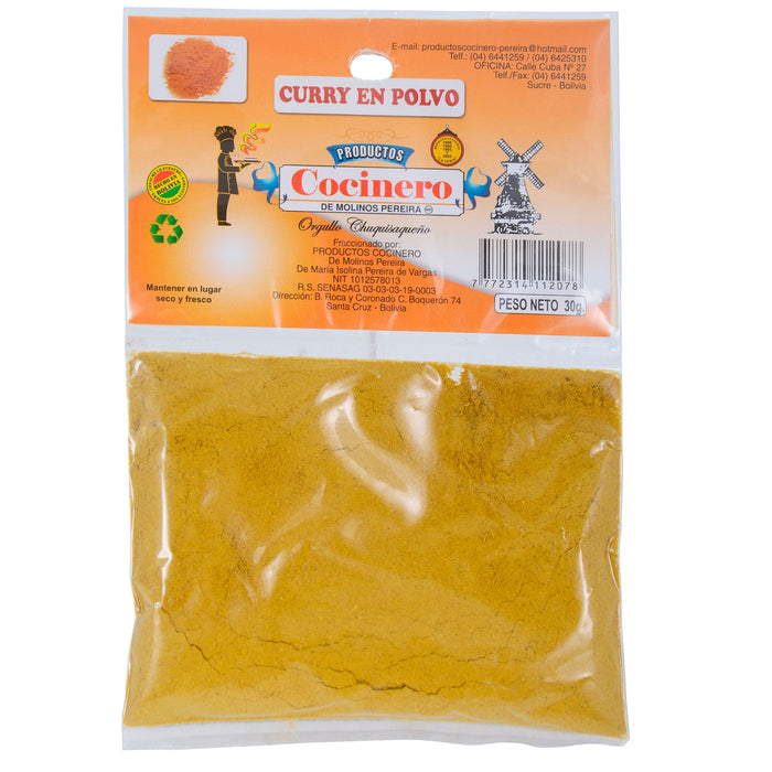 Cocinero Curry En Polvo Bolsita X 30G