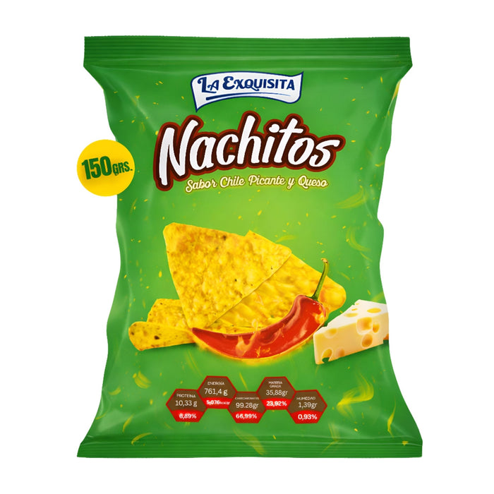 Nachos La Exquisita Chile Picante Queso X 150G