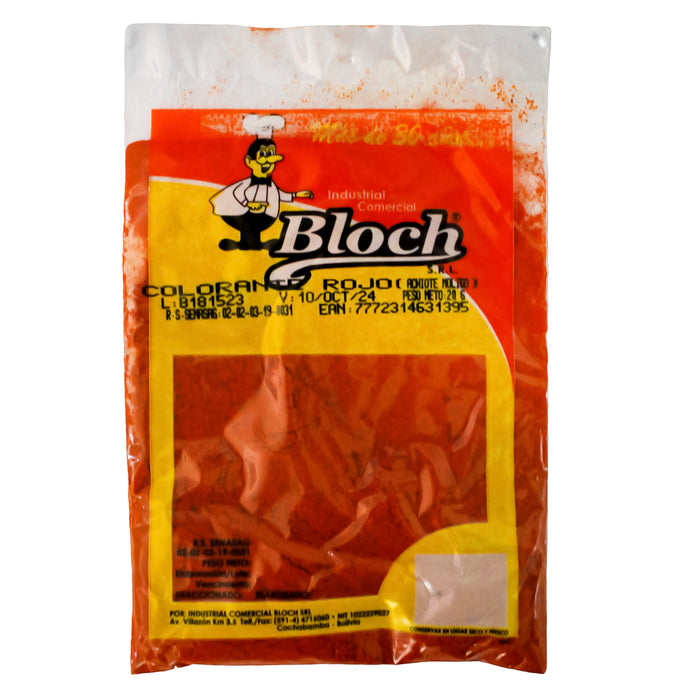 Bloch Colorante Rojo X 20G