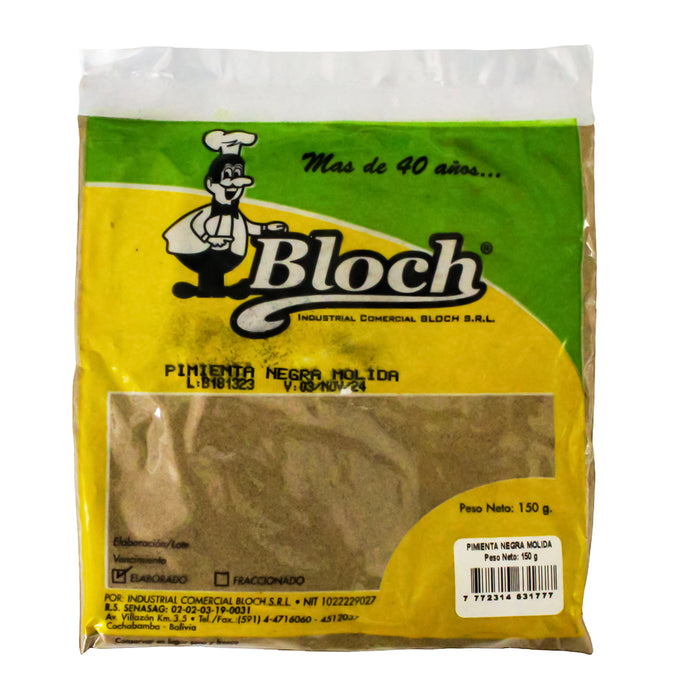 Bloch Pimienta Negra Molida X 150G