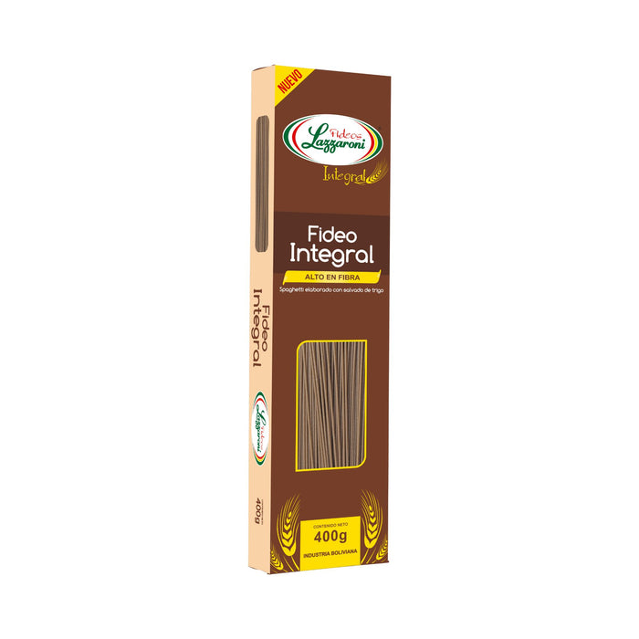 Fideo Integral Lazzaroni Caja X 400G