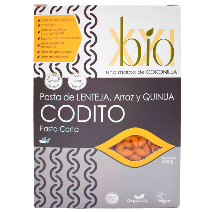 Bio Xxi Codito Pasta De Lenteja Y Quinua X 250G