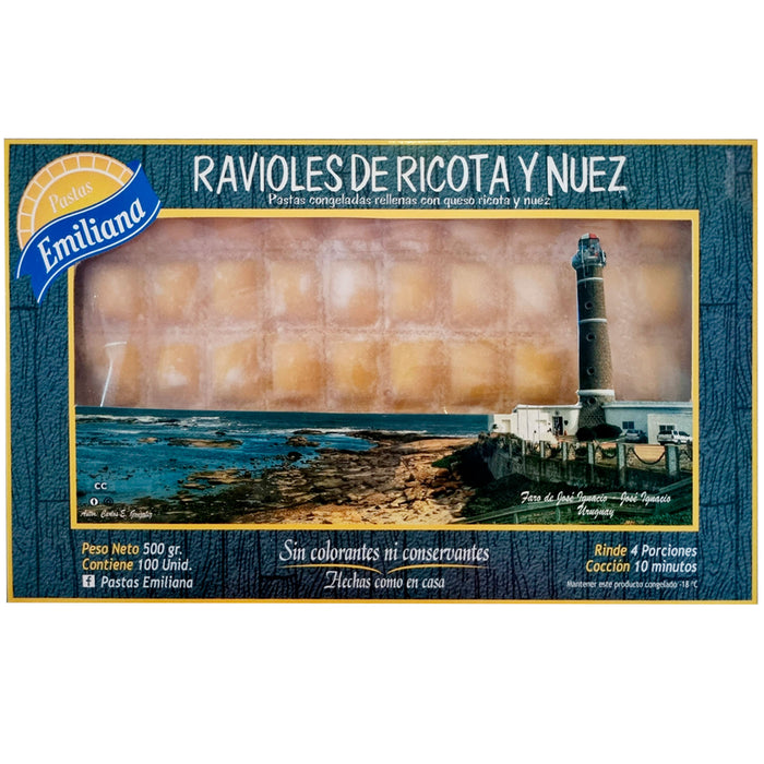 Pastas Emiliana Ravioles De Ricota Y Nuez X 500G